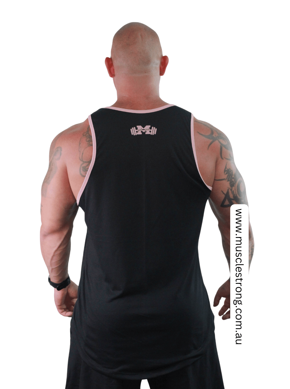 Black Pink My Train Muscle Strong Tank Singlet