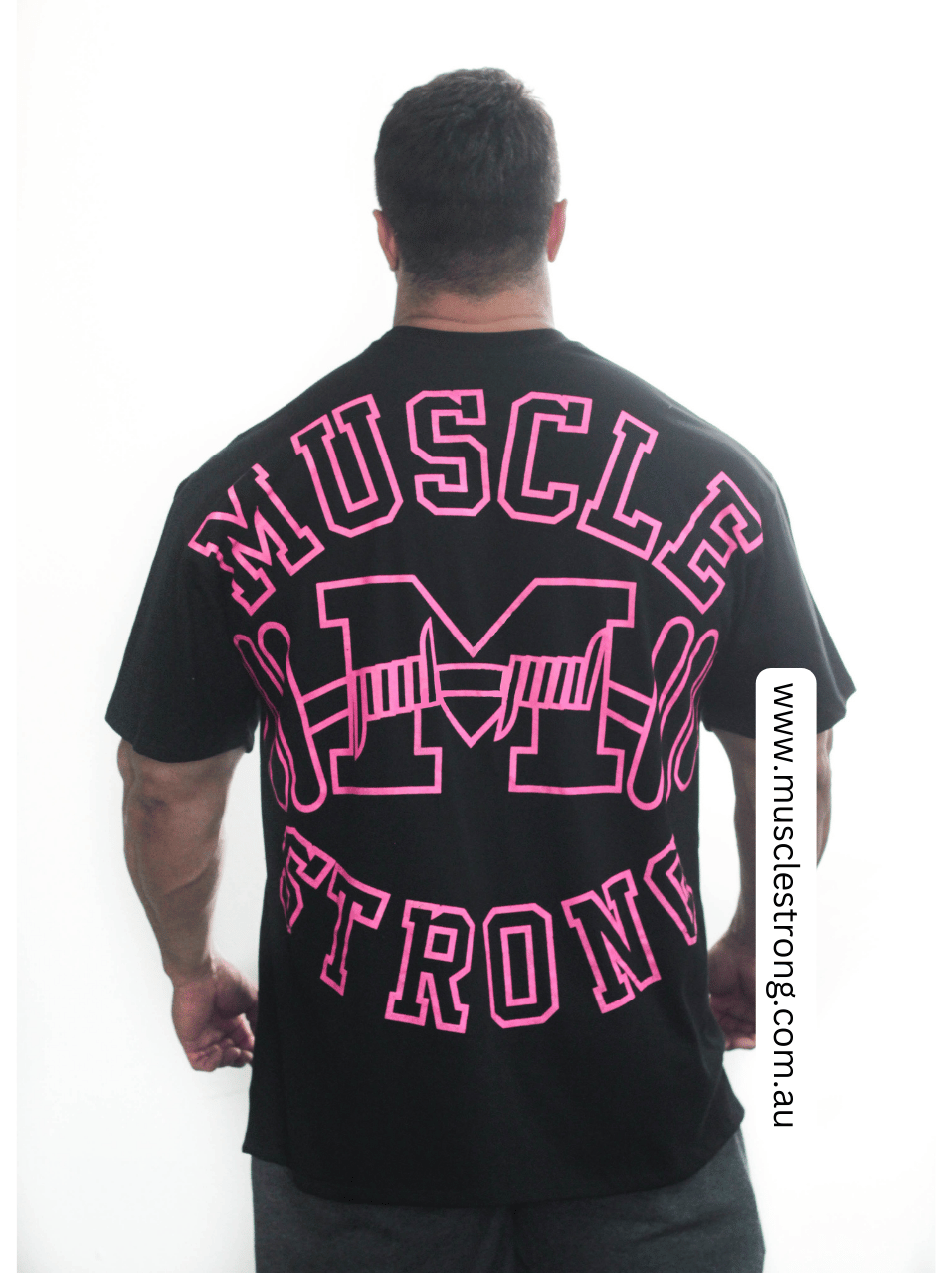 Black Pink Muscle Strong OVERSIZED