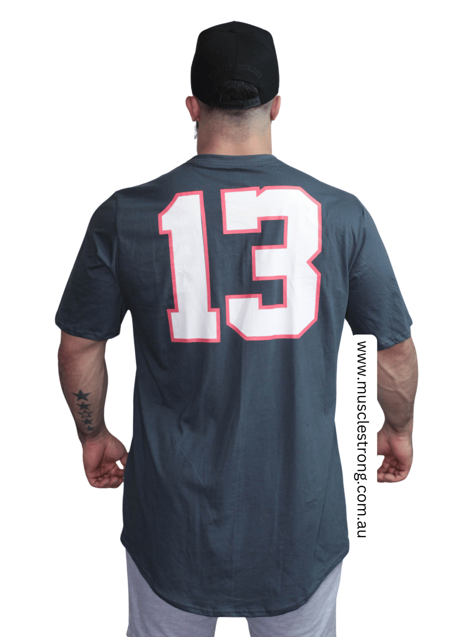 Gun Metal With 13 Muscle Strong T-Shirt