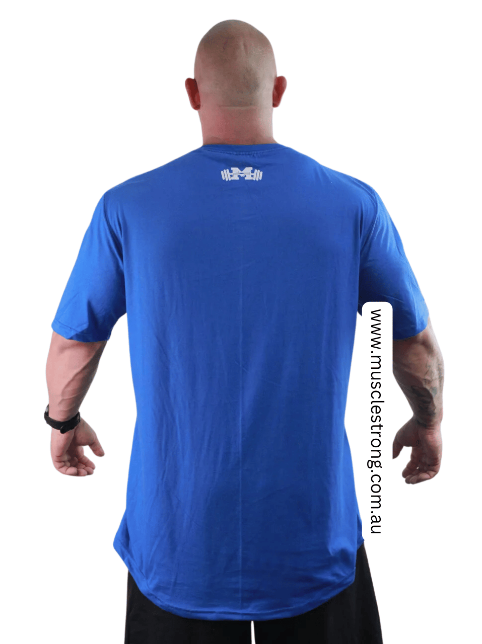 Blue Skull Muscle Strong T-Shirt