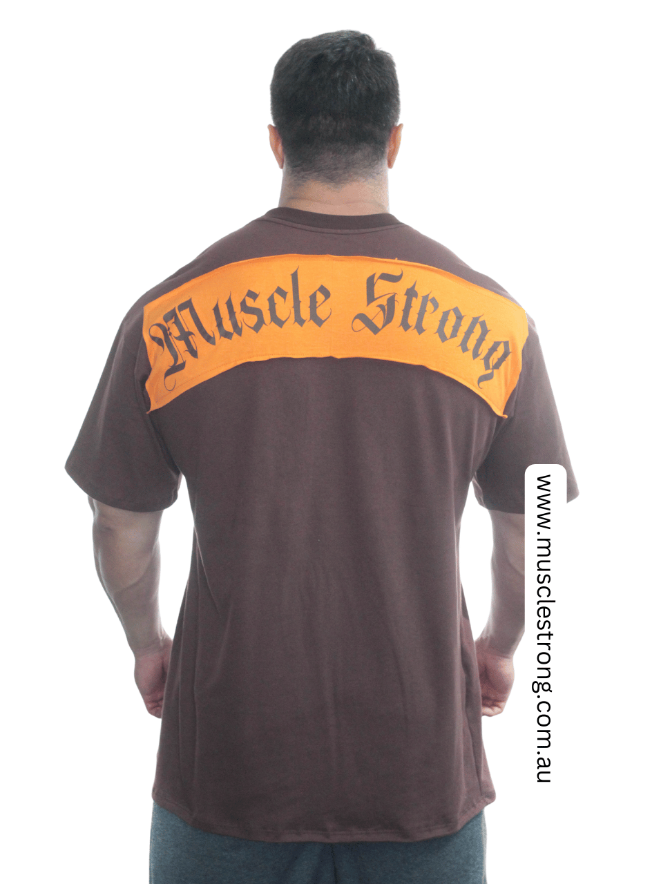 Brown Orange Muscle Strong OVERSIZED