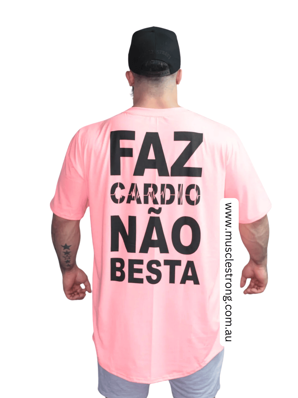 PINK Do cardio dont be stupid  Muscle Strong T-Shirt