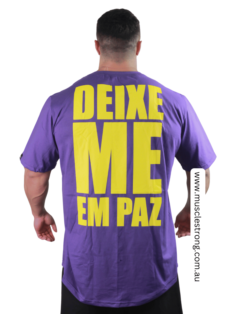 Purple Leave Me Alone Muscle Strong T-Shirt