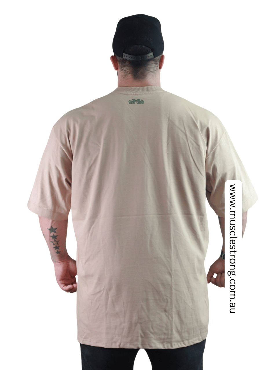 Silk Green Flex Logo Muscle Strong OVERSIZED