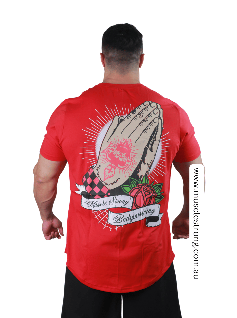 RED PRAY Muscle Strong T-Shirt