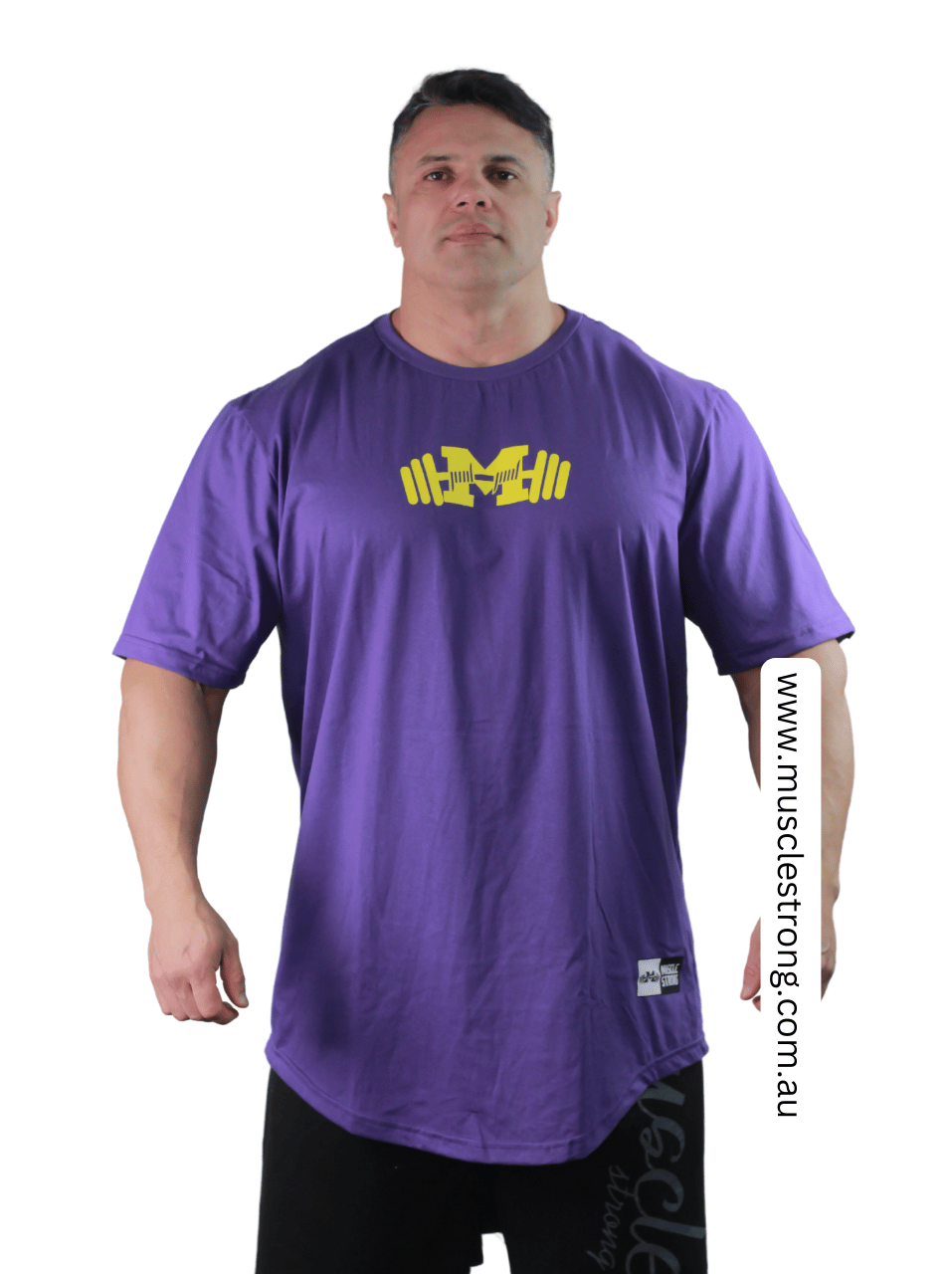 Purple Leave Me Alone Muscle Strong T-Shirt